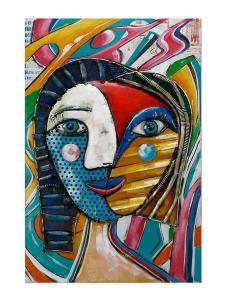 Металлическая картина KUNSTLOFT Modern & zeitgenössisch, многоцветный