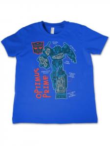 Футболка Transformers Optimus Prime Kids Tee синего цвета Transformers