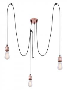 Подвесной светильник из меди - (В)200 x Ø 12 см