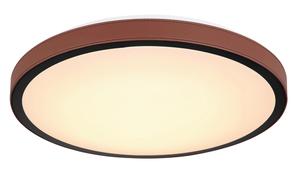 Потолочный светодиодный светильник, металл/пластик/кожа Globo, опал/черный/белый/темно-коричневый