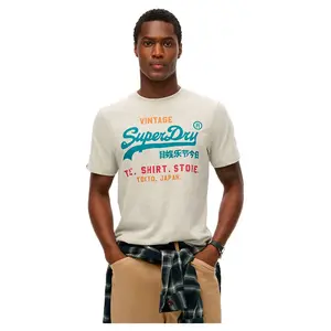 Футболка с коротким рукавом Superdry Cali Relaxed Fit, бежевый