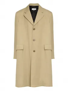 Однобортное пальто MM6 Maison Margiela, нейтральный