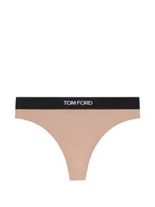 Трусики-стринги с логотипом Tom Ford, розовый