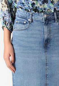 Юбка из денима COLUMN SKIRT Gina Tricot, светло-голубой деним