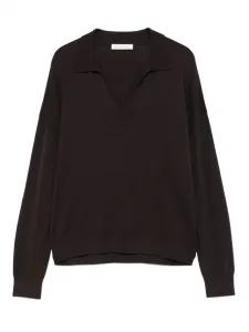 Длинносливная футболка с воротником-поло Incotex, черный