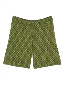 Шорты с принтом в виде черепов Alexander Mcqueen, зеленый