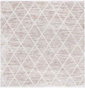 Ковер SAFAVIEH, 201 x 201 см, коллекции Mila, Beige & Ivory, узор Trellis, идеально для гостиной, спальни, столовой (MIL240B-7SQ)