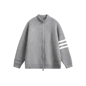 Трикотажная водолазка Unisex Stand Collar Moderate VanCamel, светло-серый