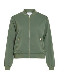 VILA Куртка межсезонная 'VIBUBBLE' в темно-зеленом цвете