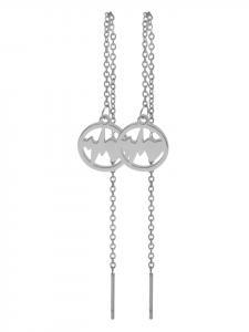 Adeliás Женский кулон - кулон в форме сердца из нержавеющей стали, серебристый