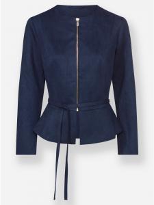 Heine Блейзер из искусственной кожи темно-синего цвета