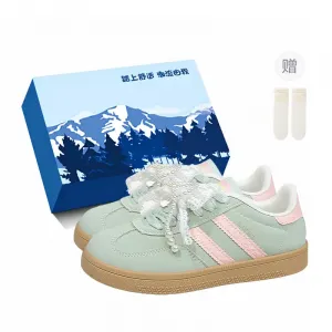 Женские повседневные низкие кроссовки с противоскользящей, износостойкой и легкой конструкцией XIAOLUMILI, зеленый-exclusive shoe box-comes with socks