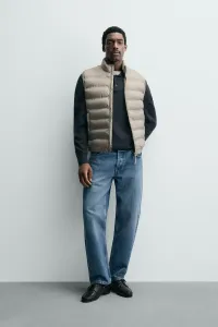 Zara Легкий водоотталкивающий жилет-пуховик