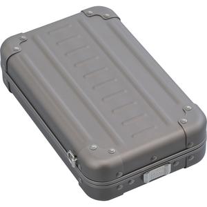 Aleon Vertical Aluminum Hard-Shell Cross-Body Bag AC-1905V-BR