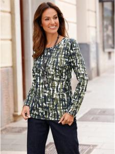 Рубашка с принтом оливково-зеленого цвета WITT WEIDEN