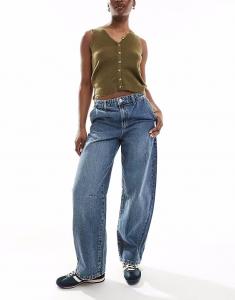 Джинсы Cotton On barrel leg в синем сумраке Cotton:On