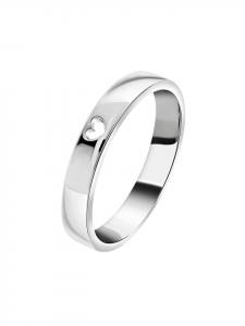 Lucardi Кольцо в форме сердца из серебра 925 пробы