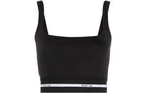 Кроп-топ с логотипом Helmut Lang, черный