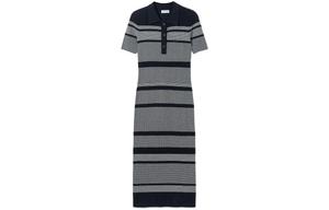 Женское платье SS22 Серое Черное LACOSTE