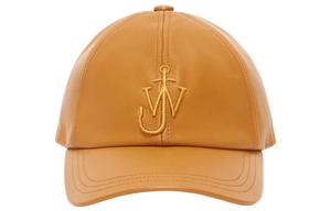 Кожаная бейсболка мужская желтая JW Anderson