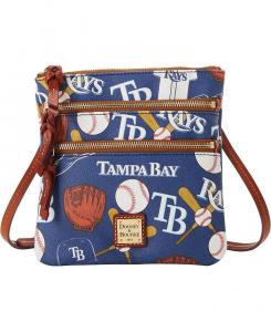 Женская сумка через плечо Tampa Bay Rays Game Day с тройной молнией Dooney & Bourke, синий