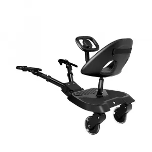 Универсальный столик для коляски Kikkaboo Ally XL с сиденьем, серебряный