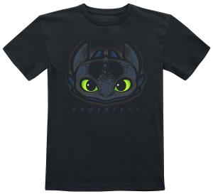 Футболка Drachenzähmen leicht gemacht Kids - Toothless, черный
