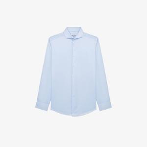 Рубашка приталенного кроя Storm из хлопкового твила Reiss, синий