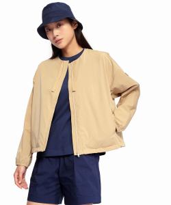 Куртка с круглым вырезом, защищающая от ультрафиолетового излучения и водоотталкивающая.