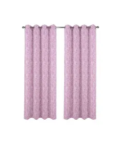 Жаккардовая штора Liana на люверсах, 100% полиэстер, плотность 140 г/м², размер 137 x 213 см Rt Designers Collection, сиреневый