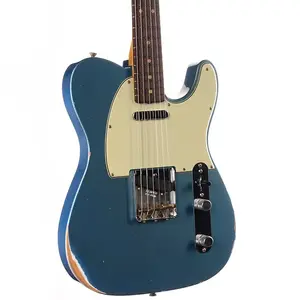 Fender Custom Shop 1963 Telecaster Relic в цвете Lake Placid Blue с эффектом старения (559)