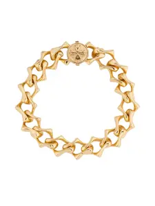 Браслет с логотипом и острой цепью Emanuele Bicocchi, золотистый
