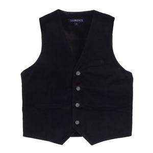 Бархатный жилет для делового костюма Gioberti для мальчиков, черный