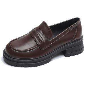 City camel Коричневые лоферы женские, цвет Brown