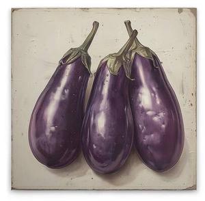 Картина на холсте A.S. Création Aubergine цвет cremebeigeviolettgrün