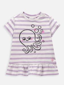 Coccodrillo Футболка фиолетово-белого цвета