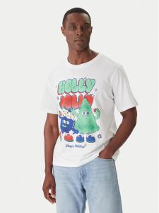 Футболка relaxed fit Holiday Cartoon 12287550 Jack & Jones, белый