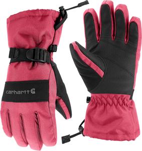 Carhartt детские перчатки JA776 Junior's Waterproof, Pink Lemonade/Black