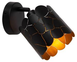 Настенный светильник Lucide ALMELO, черный - сталь - 12 x 20 x 12 см