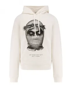 Толстовка с капюшоном в виде маски от коронавируса Ih Nom Uh Nit, белый