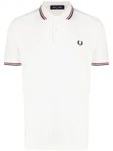 Рубашка поло с контрастной отделкой Fred Perry, белый