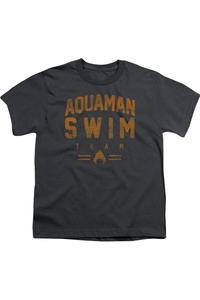 Футболка с коротким рукавом для детей Justice League of America Swin Team Gildan, Charcoal