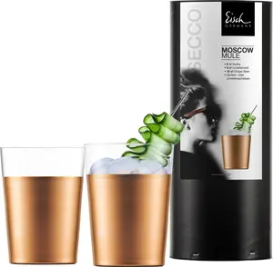 Бокалы для виски Московский мул со вкусом Secco в подарочном тубусе, набор из 2 штук, 0,55 л Eisch