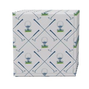 Набор салфеток из 4 шт., 100% хлопок, 20x20 дюймов Tee Up Golf