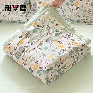 Yalu Одеяло летнее хлопковое 100х150 см, моющаяся ткань, цвет Moxiaohua Kai