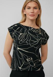 Блуза GEMUSTERTES MIT SCHMUCK-DETAIL s.Oliver BLACK LABEL, черный