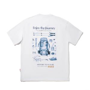 LiNing Футболка мужская стандартная белая mountaineering map