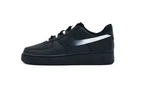 Nike Кроссовки для скейтбординга Air Force 1 с противоскользящим износостойким верхом, унисекс, черно-белые