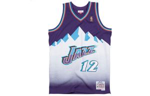 Майка баскетбольная Mitchell & Ness 'Utah Jazz Road 1996 97 John Stockton' Swingman фиолетовая