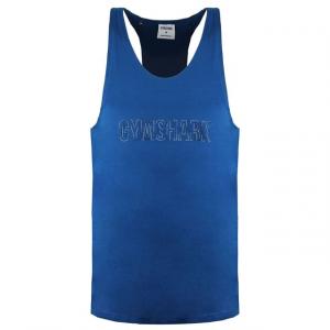 Мужская майка с логотипом Outline Gymshark, синий